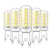 Eco.Luma Ampoule G9 LED - 5W Equivalent 33W 40W G9 Halogène, 420LM, Mini Lampe, Blanc Froid 6000K, Sans Scintillement, AC220-240V, NON-Dimmable, Lot de 5