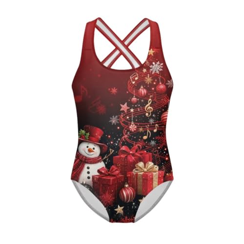 Image of Girls One Piece Cat Swimsuits Quick Dry Cartoon Beach Bathing Suit Crossback Swimwear for Kids 5-14 Years