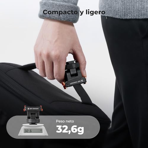 K&F CONCEPT Soporte de plástico para zapata fría compatible con DJI Osmo Nano/Osmo Action 6, soporte magnético rápido para cámaras de acción, adaptador de trípode, conexión de cámara de zapata - imagen 6