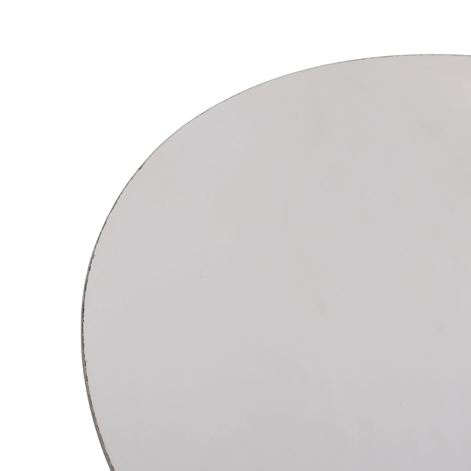 Bandeja para Servir Plateada, Bandeja para Servir de Acero Inoxidable con Acabado Pulido Espejo de Primera Calidad, Decorativa para Mesa de Centro con Tapete Antideslizante para Joyería, (S)