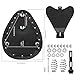 LKV Motorcycle Solo Driver Seat with Seatbase Mounting Hardware Kit Custom Chopper Bobber Seats Universal Fit for Harley Davidson Sportster XL 1200 883 48