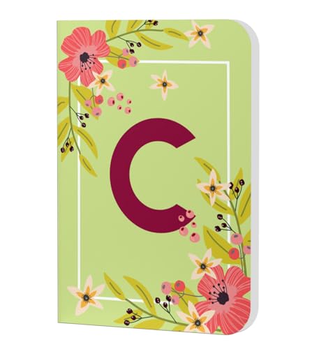 Image of AccuPrints Initial C Premium Soft Bound Notebook Diary |Size 21 x 14.5 cm| for Girls and Women (A5,192 Ruled Pages, 80 GSM) Personal Diary