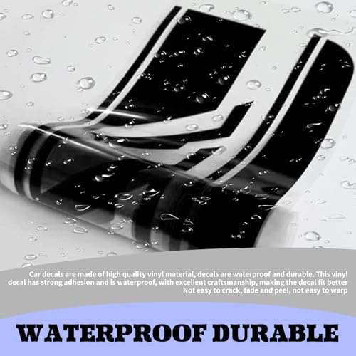 Image of ijuicy 2 PCS Car Body Decoration Decals, Waterproof BK Material Sports Style Long Stripes Side Skirt Stickers, Vehicle Personalized Decorative Accessories, Suitable for Most Car Models (Black)