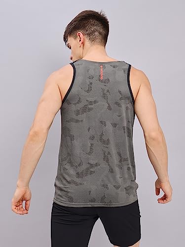 Image of TECHNOSPORT Mens Crew Neck Gym Vest