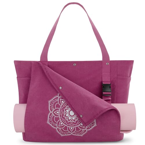 Sac de yoga en toile Gonex avec poches multiples pour tapis de Pilates