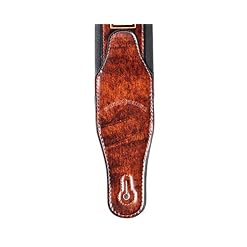 Walker & Williams GB-181 Sangle rembourrée Motif tresse celtique Marron Bourbon - Les Beatles, Paul McCartney, John Lennon, RIngo Starr, George Harrison Walker & Williams GB-181 Sangle rembourrée Motif tresse celtique Marron Bourbon – Image 5