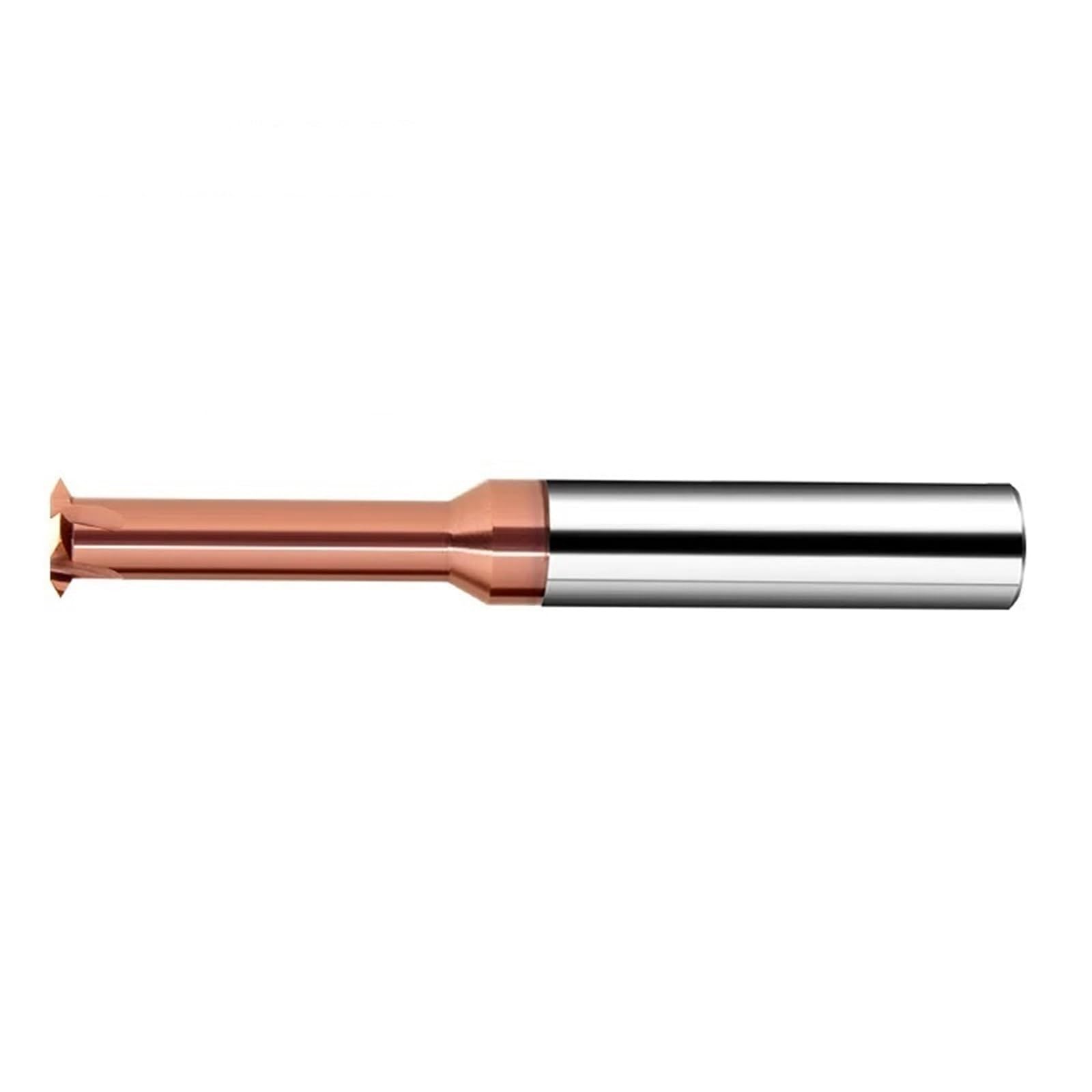 Einzelzahn-Spiralfräser, CNC-Maschine, Vollhartmetall-Einzelzahn-Gewindefräser M1 M1,6 M2 M3 M4 M5 M6 M8 M10 M12 M14 Fräser(For Steel,M24X3XD14X90L)