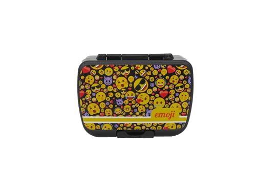 CYPBRANDS - Emoji, Sandwichera, Lonchera, Tartera, Merienda, Color Negro, Producto Oficial