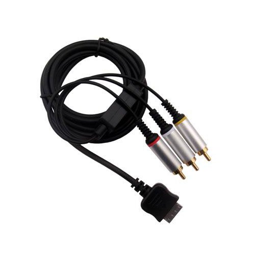 OSTENT Composite AV Audio Video Cable RCA Cord Compatible for Sony PSP GO