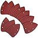 Coceca 50PCS (35PCS 120Grits & 15PCS 240Grits）Mouse Detail Sander Sandpaper Sanding Paper