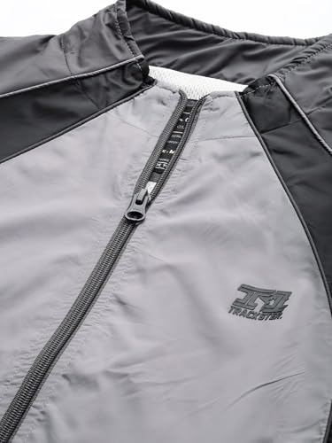 Image of The Indian Garage Co Men Regular Fit Colorblocked Wind Cheater