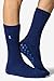 HEAT HOLDERS Men's Thermal Gripper Slipper Socks Size 7-12 US Deep Blue