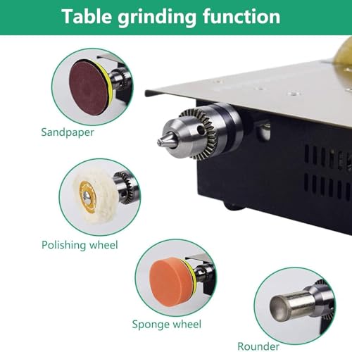 Mini scie circulaire à table électrique 200W coupe-bois avec guide d'angle réglable - 4