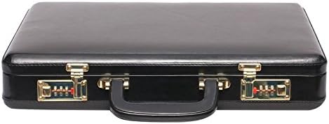 Faux Leather Briefcase Black- Dimensions: 43cm x 33cm x 7.50cm (L x W x H)