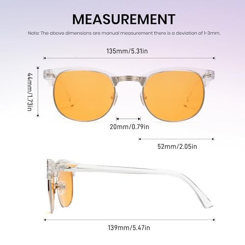 Image of Cyxus Orange Blue Light Blocking Glasses for Men Women Gaming Glasses Redece Eye Strain Sleep Better 8056Z76