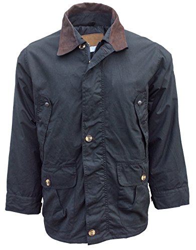 Foxfire Outback Trail, Oilskin, Oilcloth, Waterproof Barn Coat Black Small