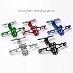 Kronox-Motorcycle-License-Plate-Bracket-Universal-Fender-Eliminator-Kit-includes-Plate-Holder-LED-Light-and-reflective-bolts