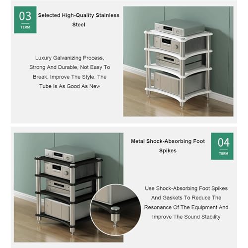 Soporte HIFI de madera abierto para evitar sobrecalentamiento de consolas 5