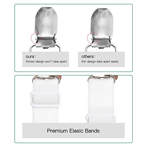 image for Goodtimes Ironing Board Cover Clips, Adjustable Ironing Board Pad Brac