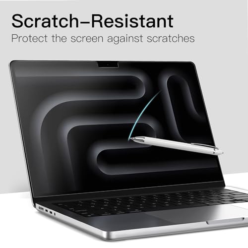 Image of JETech Screen Protector Guard for MacBook Pro 14-Inch (M1-M5, 2021-2026), Anti-Glare PET Matte Film, Anti-Fingerprint, 2-Pack