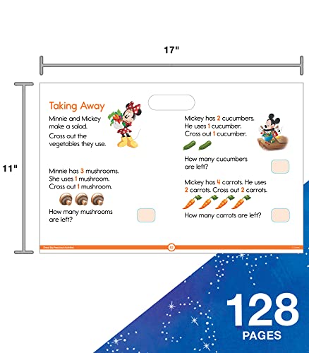 Disney Learning Great Big Preschool Activities--Large Math and Phonics Activity Book, Letters, Shapes, Patterns, and Number Sense Practice With Reward Stickers, Ages 3+ (128 pgs) - Image 3