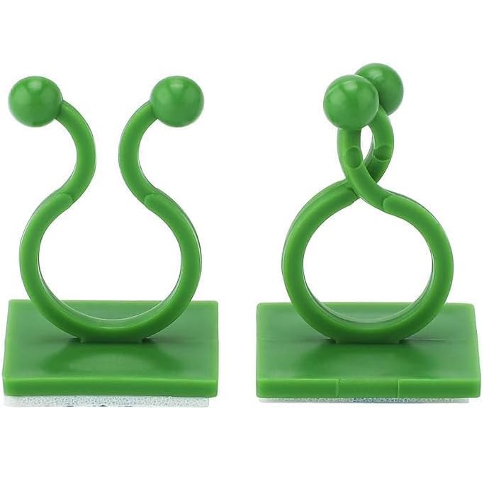 30 Pcs Heavy-Duty Plant Wall Clips - Self-Adhesive Vine & Creeper Holder for Outdoor Garden, Balcony | Sturdy Plant Support Clips-image-30