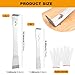 2Pcs Stainless Steel Pry Bar Scraper Set with Gloves, 6.69