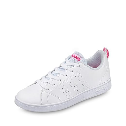 adidas Vs Advantage Cl K, Zapatillas de Deporte Unisex Niños, Blanco (Ftwbla/Ftwbla/Supros), 32 EU