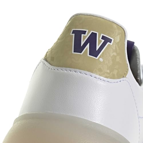 Image of adidas Men's NCAA Team Barreda Decode, White /Team Collegiate Purple /Team Sand /University of Washington, 9.5