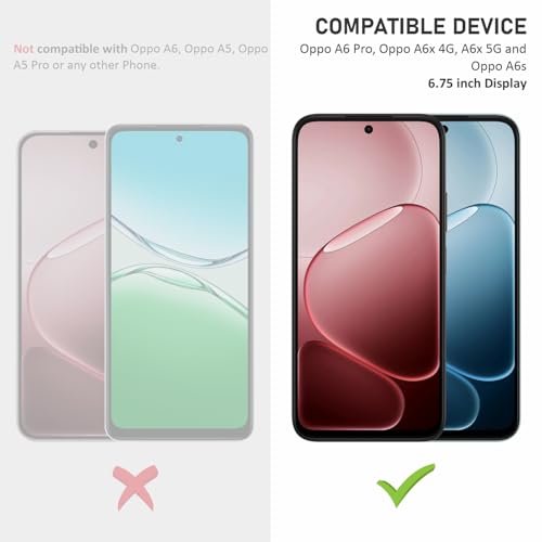 Image of SupCares Tempered Glass for Oppo A6 Pro, Oppo A6x 5G, A6x 4G and A6s (6.75 Inch) With Installation Kit | 9H Edge to Edge Screen Protector | Black