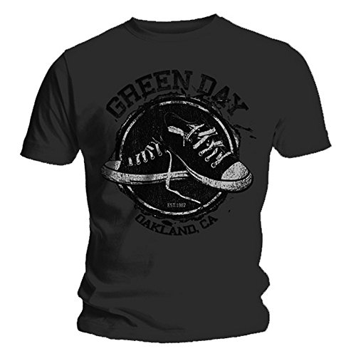 Official T Shirt GREEN DAY Dark Grey CONVERSE