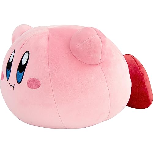 Club Mocchi Mocchi Tomy - Peluche Kirby Flottant Mega 38 cm - Jouets Doux Kirby à Collectionner - Jouets héros sous Licence Officielle - Figurines de Bureau...