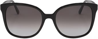 Salvatore Ferragamo SF 1072S 001 Black Plastic Square Sunglasses Grey Gradient Lens, 56-19-140