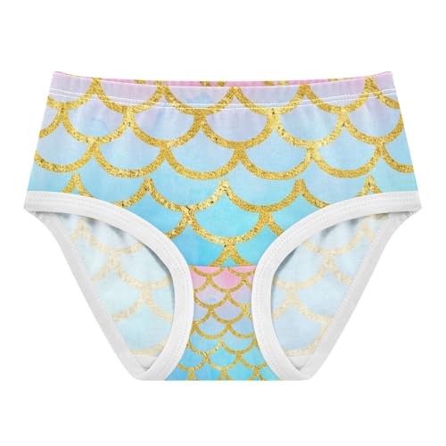 Pink Blue Mermaid Scale Toddler Girls's Underwear 2T 202c1741