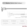 werka Dial Caliper 12 Inch, Shockproof Dial Caliper Measuring Tool with 0.001 Precision Micrometer Caliper with Custom Case, 4-Way Measurement, Stainless Steel