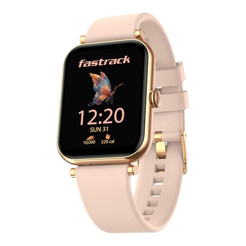 Image of Fastrack Noir Charm Women Smart Watch 1.65 inch inch AMOLED Display,Sleek Design,AI Watchface & AI Chat,Functional Crown,24 /7 Health Suite,BT Calling,SpO2,HRM,IP68, Multiple Menu Styles,Games - Pink