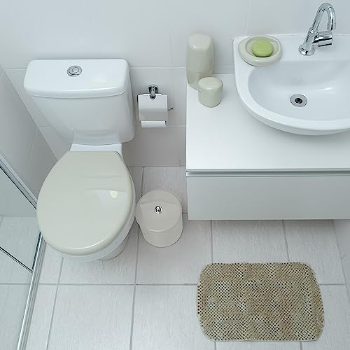 Astra Tapete de Plástico Flexível Felpudo, Marrom (Argila), 57 x 34 cm