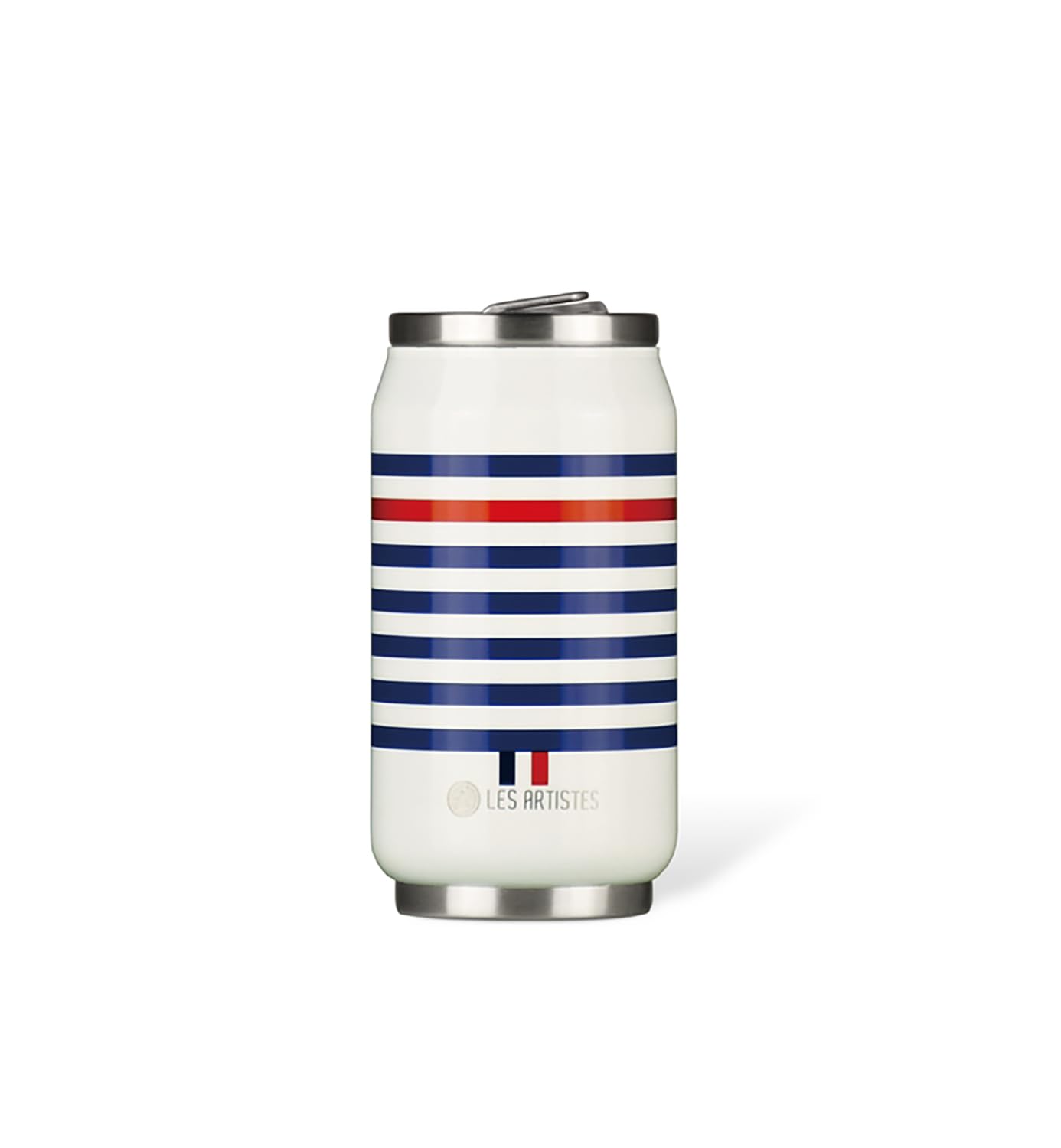 LES ARTISTES Paris A-4250, Insulated Can, 280ml, BPA-Free Insulated Bottle, Reusable, Flip Spout with Straw, Stainless Steel