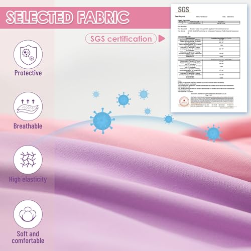 Image of cyeollo 2pack Surgery Recovery Suit for Dogs Cats Soft Breathable Female Male Pet Bodysuit After Surgery for Spay, Neuter, Surgical Recovery Onesie Shirt for Small Medium Large Dogs, Pink & Purple, S