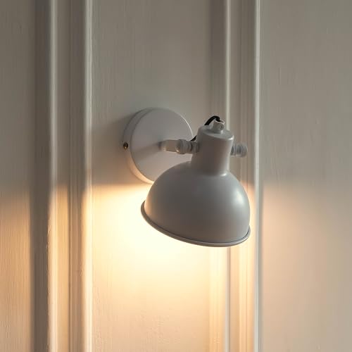 Image of Divine Trends Focus Reading Wall Light Matt White Polished for Reading Bedside, Living Room, Bathroom, Balcony, Industrial Use, Restaurants and Hotel Use | Wall Lamp - Pack of 1