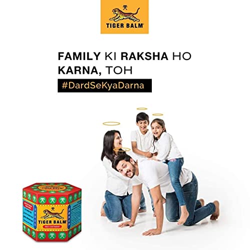 Tiger Balm Red Ointment | 21ml each | Pack of 6 | Ayurvedic Pain Relief Balm | for Effective Relief from Joint Pain, Back Pain, Body Pain, Knee Pain, Muscular Ache & Sprain | Combo Pack