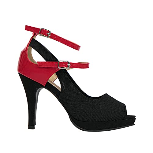 Image of getmorebeauty Women's High Heels Shoes Ankle Straps Dress Heeled Sandals