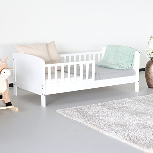 Lizzely Garden & Living Lit pour Bambin Blanc 140x70cm Milene INCL Les Lattes lit Enfant