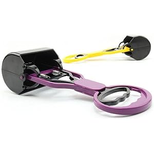 Dog pet long handle pooper scooper poop scoop clean pick up excreta cleaner long handle dog poop black and creative simple and sophisticated design durable portable dog poop pick up tool   cucciolini doodles