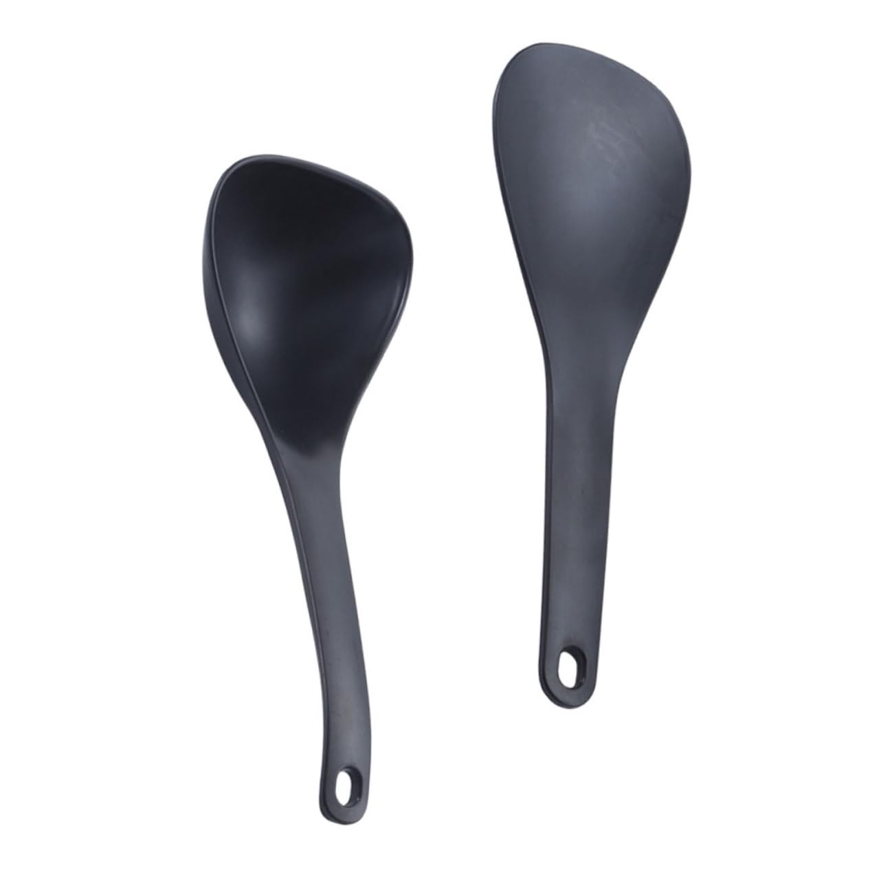 FUNOMOCYA 1 Set Rice Spoon Soup Spoon Serving Spoons Kitchen Rice Spatula Rice Cooker Paddle Household Rice Scooper Rice Serving Spoon Compact Rice Paddle Potato Server Drink Spoon Pp Black