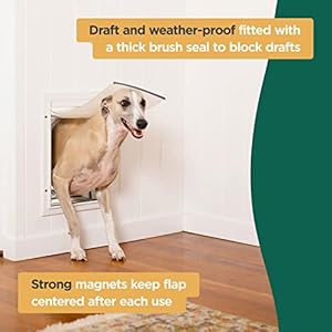 Deluxe Aluminum Pet Cat and Canine Door with 2manner Locking Panel for Screens Doorways and Partitions As Much As 28 Thick Small White  Cucciolini Doodles Deluxe aluminum pet cat and canine door with 2 manner locking panel for screens doorways and partitions as much as 2 8 thick small white   cucciolini doodles