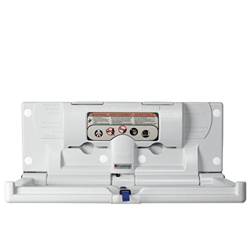 Foundations Classic Horizontal Baby Changing Station, Surface Mount with Backer-Plate, Light Gray (100-EH-BP)