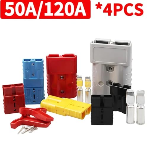Conector de cobre de gran conductividad con enchufe bipolar de 50A 8
