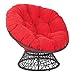 Papasan Coussins De Chaise,Coussin Fauteuil Papasan,Coussin Fauteuil Rotin Avec Sangles De Positionnement,Épaissir Imperméable Antidérapant,Bleu,105cm (sans Ch(Size:40*40cm(16*16inch),Color:rouge)