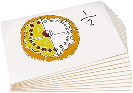 Show-me PFB10 Rigid Plain Double-Sided Boards, Extra Durable and Made with MDF  A4 Size for Drywipe and Whiteboard Pens  Classroom Set Ideal for Schools and Education (Pack of 10)